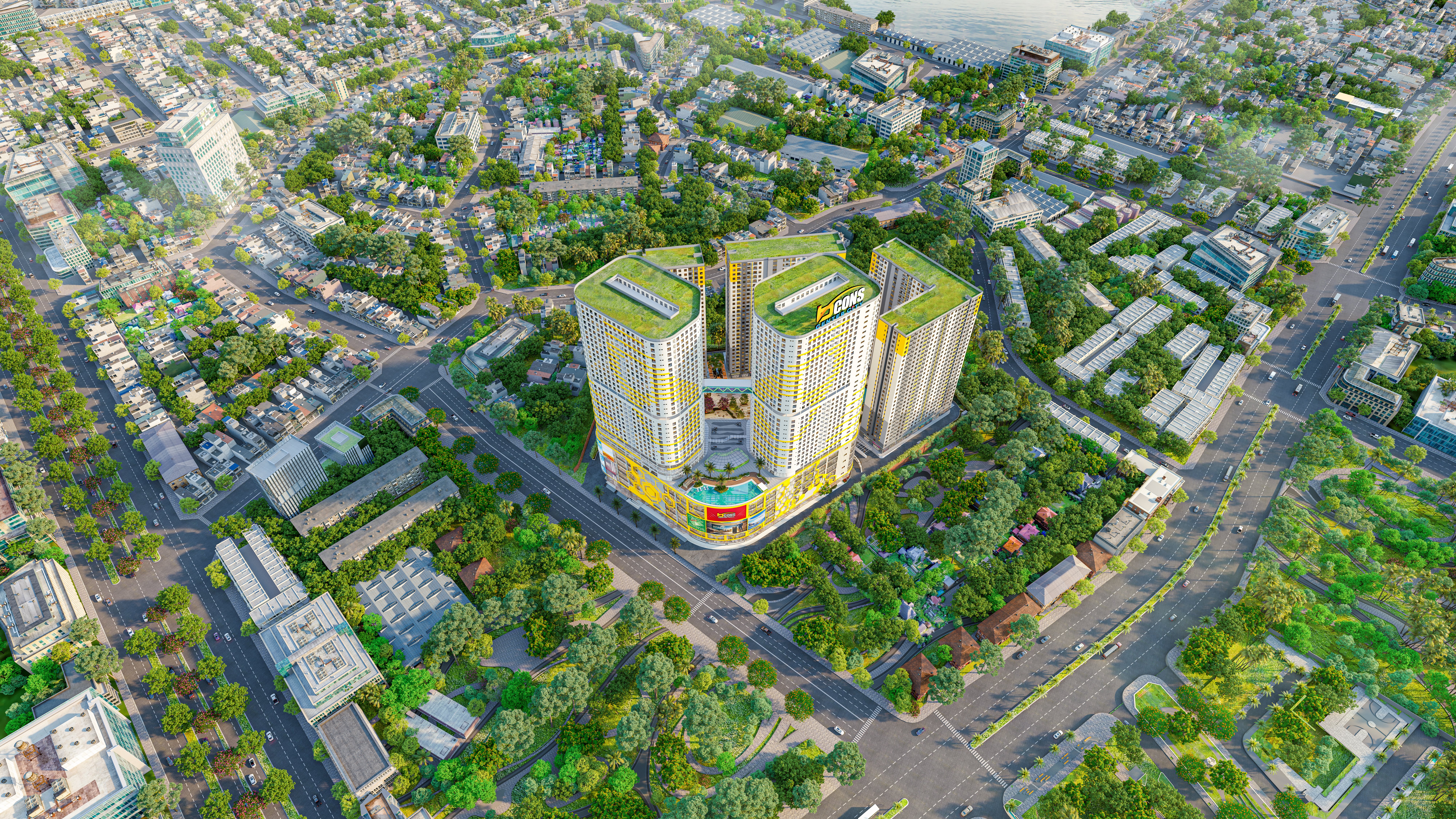 Phối cảnh Bcons Center City