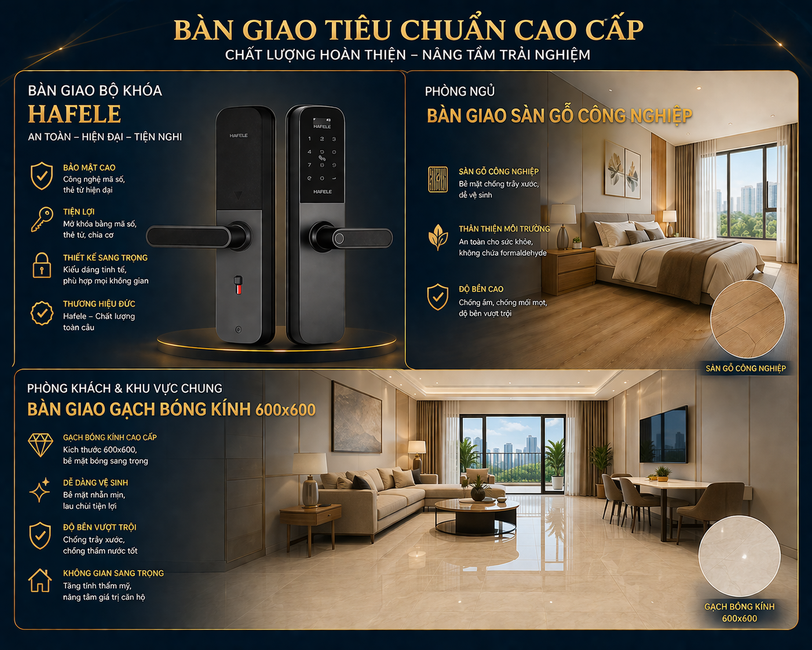Bàn giao phòng khách - bếp